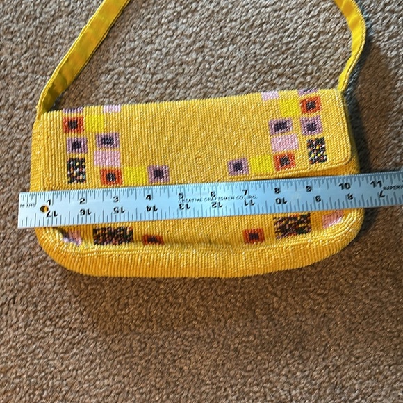 Free People Yellow Beaded Shoulder Bag - Picture 9 of 9